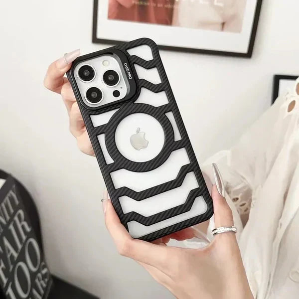 Carbon Fiber Bracket Case - iPhone