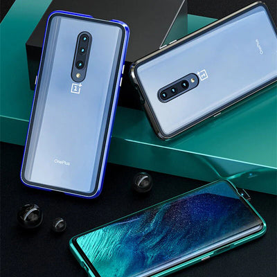 Oneplus 7 Pro Magnetic Case with Dual Glass on Front & Back