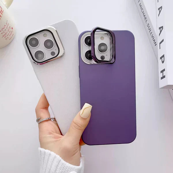 Clear Camera Protector Hidden Stand Case-iPhone